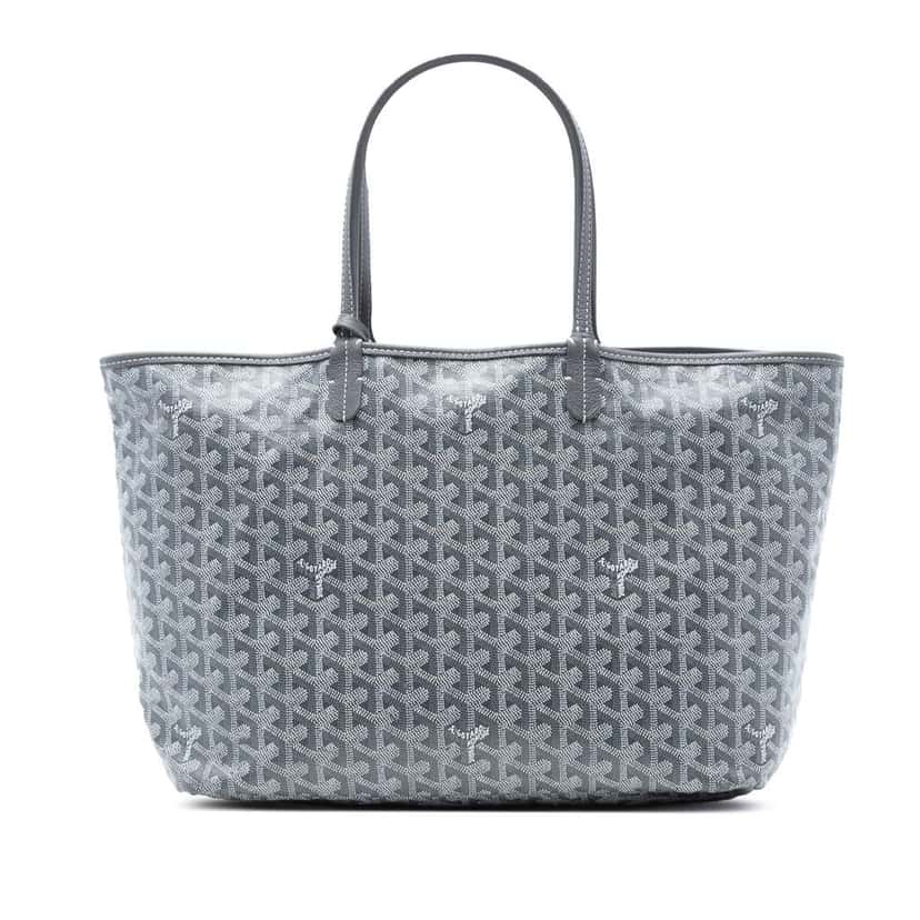 Goyard Goyardine Saint Louis PM Grey Canvas Very good condition - Front View