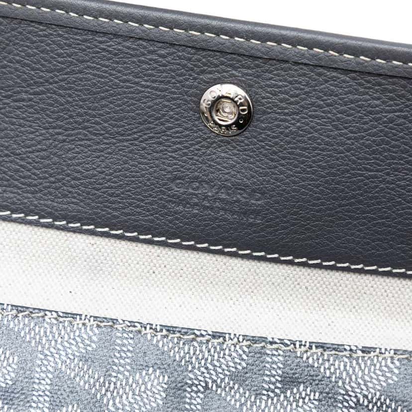 Goyard Goyardine Saint Louis PM Grey Canvas Very good condition - Box View