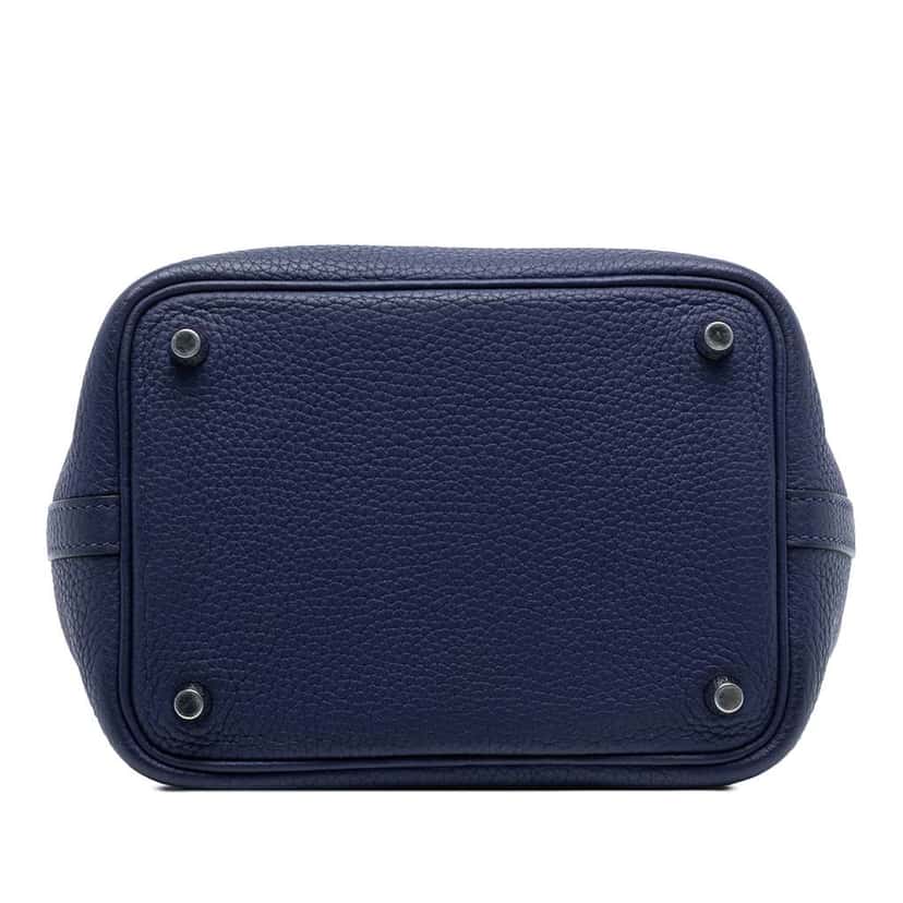 Hermès Clemence Picotin Lock 18 Blue Leather Good condition - Inside View