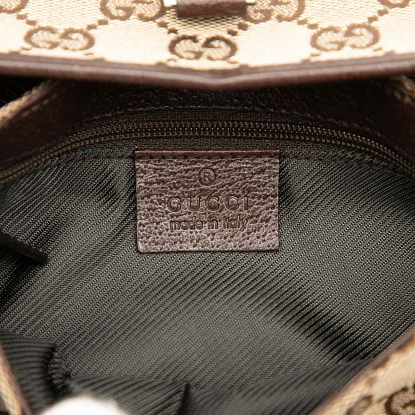 Gucci GG Canvas Jackie Belt Bag Brown Canvas Good condition - Box View