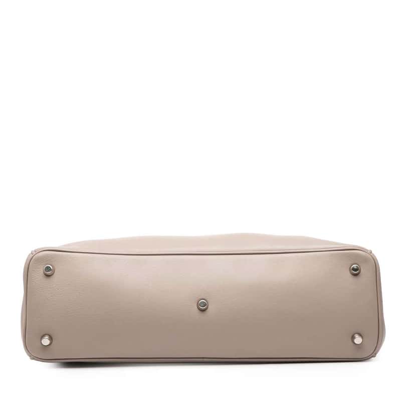 Dior Large Leather Diorissimo Satchel Grey Leather Good condition - Inside View