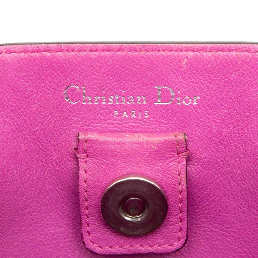 Dior Large Leather Diorissimo Satchel Grey Leather Good condition - Box View