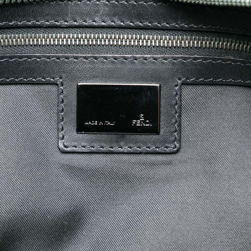 Fendi Zucchino Canvas Satchel Black Canvas Good condition - Box View