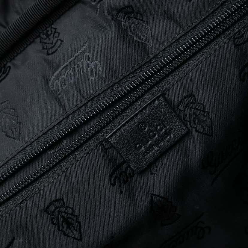 Gucci Guccissima Business Bag Black Leather Good condition - Box View