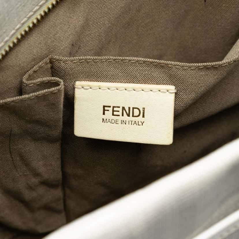 Fendi Large Zucca Spalmati Chef Shopper Tote White Canvas Very good condition - Box View