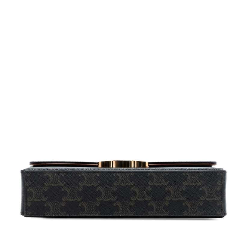 Celine Triomphe Coated Canvas Box Top Handle Bag Brown Canvas Very good condition - Inside View