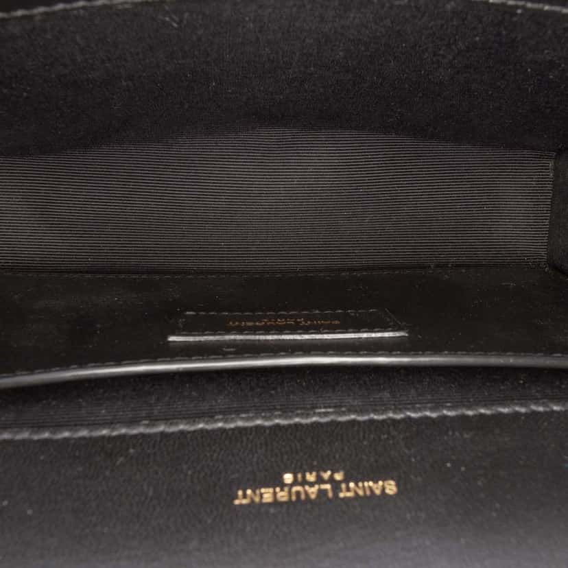 Saint Laurent Small Tweed Monogram Kate Crossbody Blue Tweed Good condition - Model View