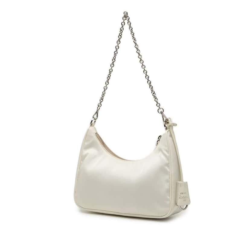 Prada Re Nylon Re Edition 2005 Satchel White Very good condition - Back View