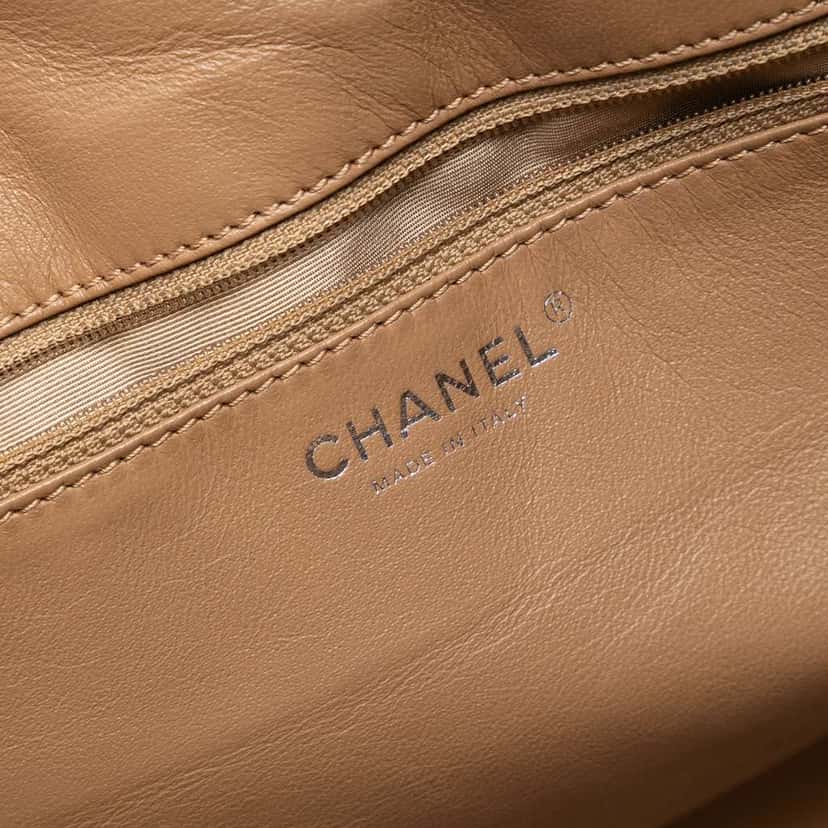 Chanel CC Quilted Caviar Stitched Bowler Bag Brown Leather Good condition - Box View