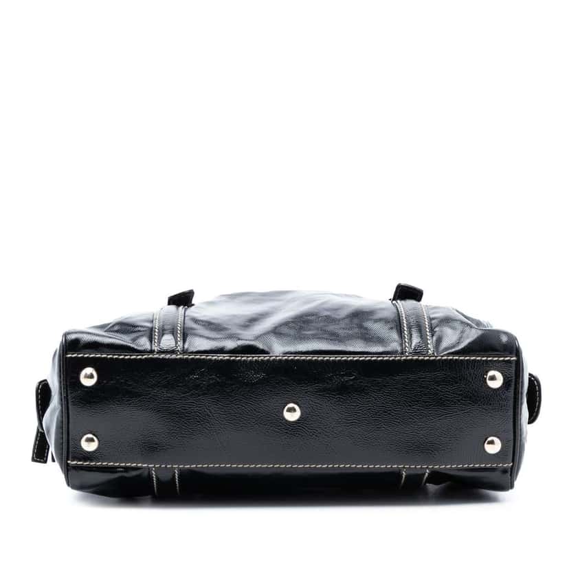 Gucci Coated Canvas Dialux Britt Boston Bag Black Canvas Good condition - Inside View