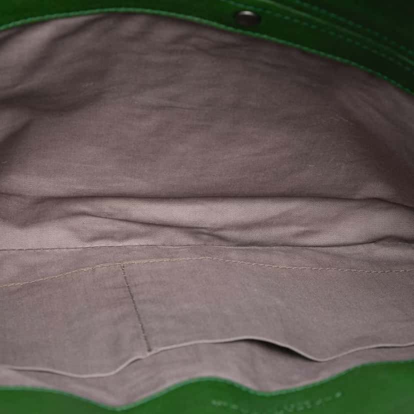 Bottega Veneta Tricolor Nappa Intrecciato Clutch Green Leather Good condition - Model View