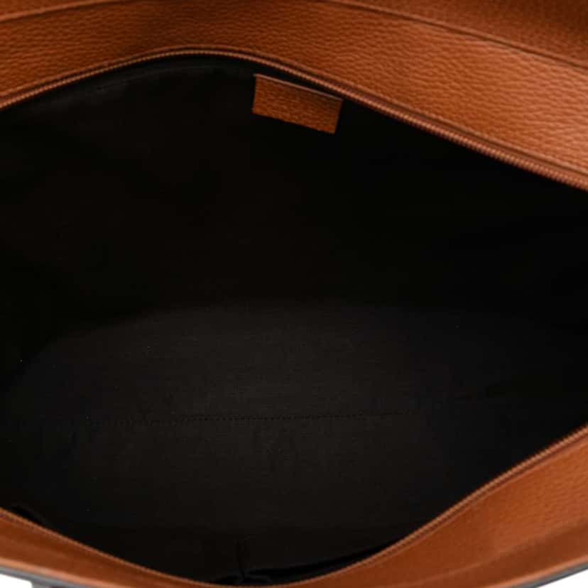 Gucci Dollar Calf Interlocking G Tote Brown Leather Good condition - Model View