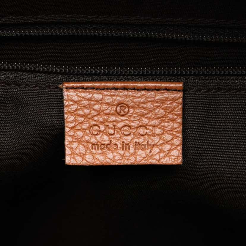 Gucci Dollar Calf Interlocking G Tote Brown Leather Good condition - Box View