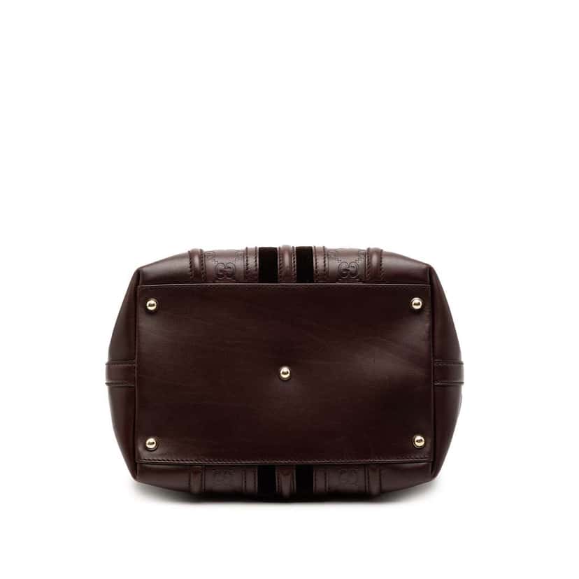 Gucci Guccissima Treasure Handbag Brown Leather Good condition - Inside View