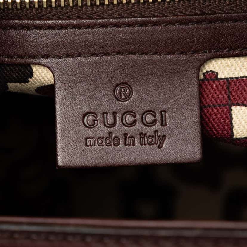 Gucci Guccissima Treasure Handbag Brown Leather Good condition - Box View