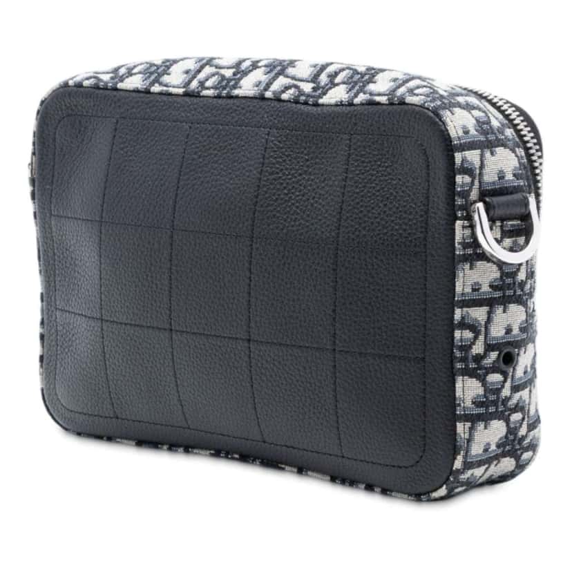 Dior Oblique Canvas Safari Crossbody Blue Canvas Good condition - Back View