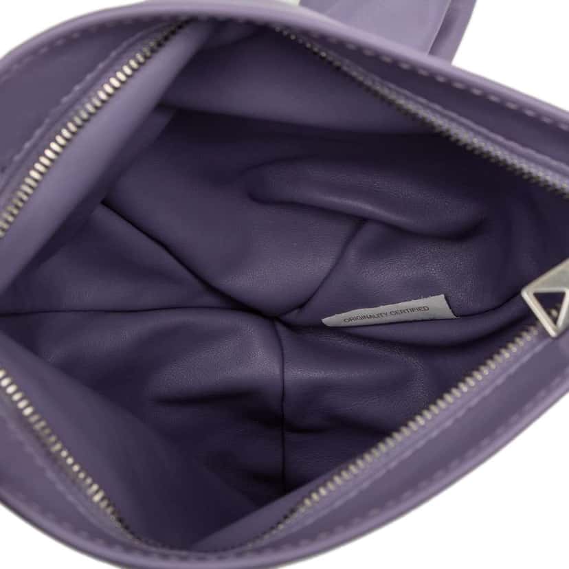 Bottega Veneta Mini Calfskin BV Twist Bag Purple Leather Very good condition - Model View