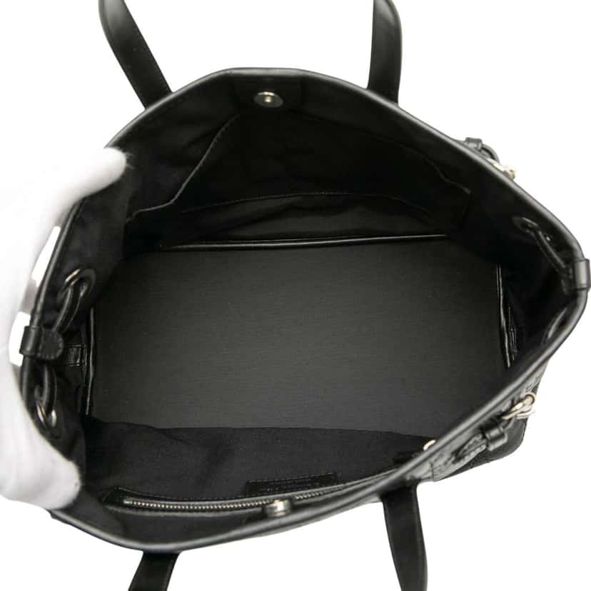 Dior Mini Coated Canvas Cannage Panarea Tote Black Canvas Good condition - Model View