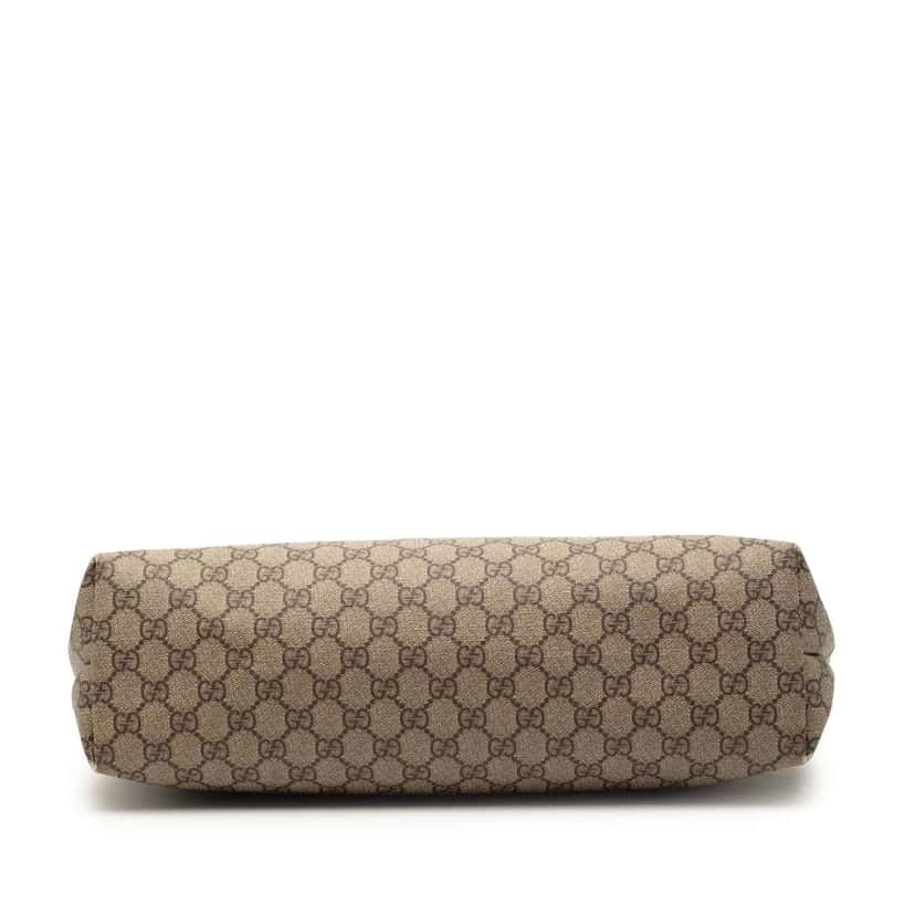 Gucci Medium GG Supreme Web Loop Tote Brown Canvas Good condition - Inside View