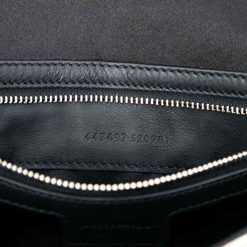Gucci Medium GG Marmont Sequin Embellished Leather Shoulder Bag White Leather Very good condition - Box View