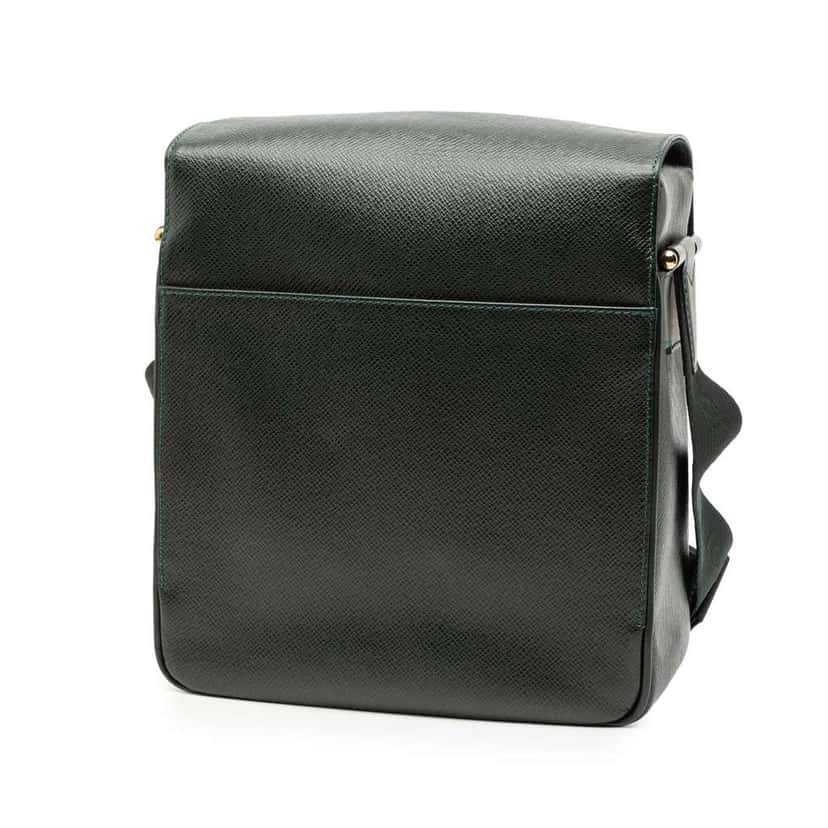 Louis Vuitton Taiga Yaranga Green Leather Very good condition - Back View