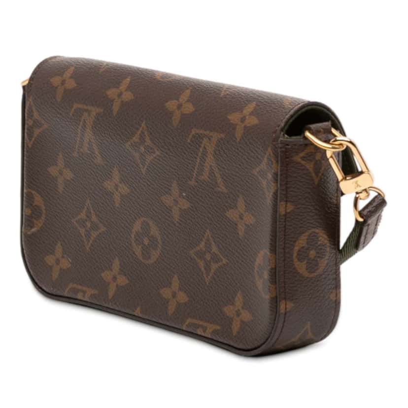 Louis Vuitton Monogram Felicie Strap And Go Brown Good condition - Back View