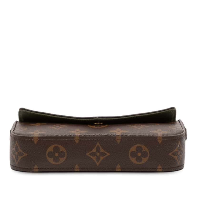 Louis Vuitton Monogram Felicie Strap And Go Brown Good condition - Inside View