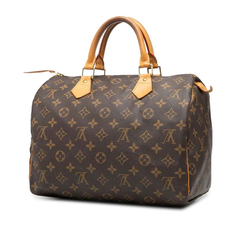Louis Vuitton Monogram Speedy 30 Brown Good condition - Back View