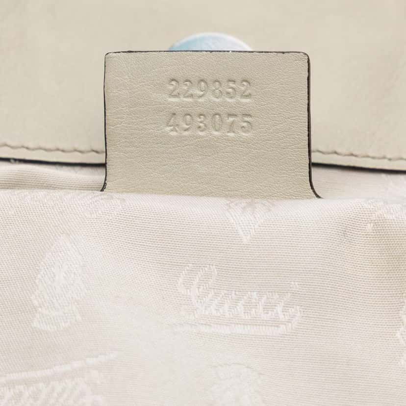 Gucci Guccissima Icon Bit Tote White Leather Good condition - Box View