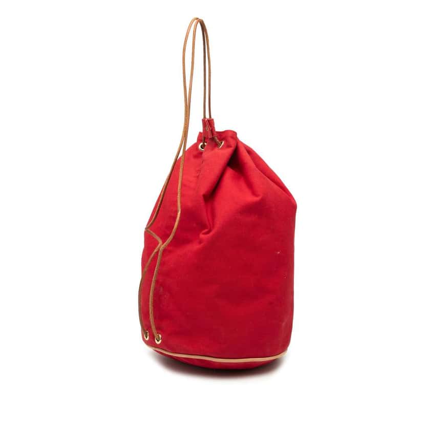 Hermès Toile Polochon Mimile Red Canvas Good condition - Back View