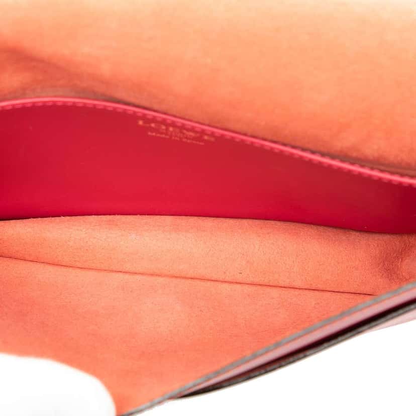 Loewe Bicolor Leather Anagram Ines Flap Crossbody Red Leather Very good condition - Model View