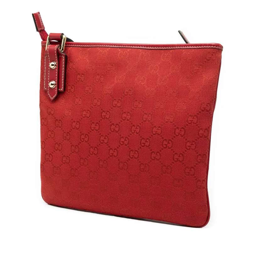 Gucci GG Canvas Crossbody Red Canvas Very good condition - Back View