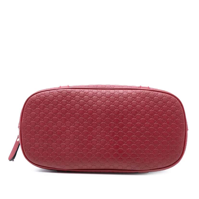 Gucci Medium Microguccissima Dome Satchel Red Leather Very good condition - Inside View