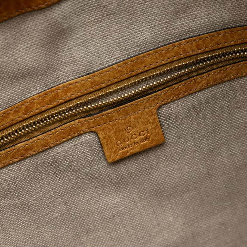 Gucci Large Guccissima New Jackie Satchel Brown Leather Good condition - Box View