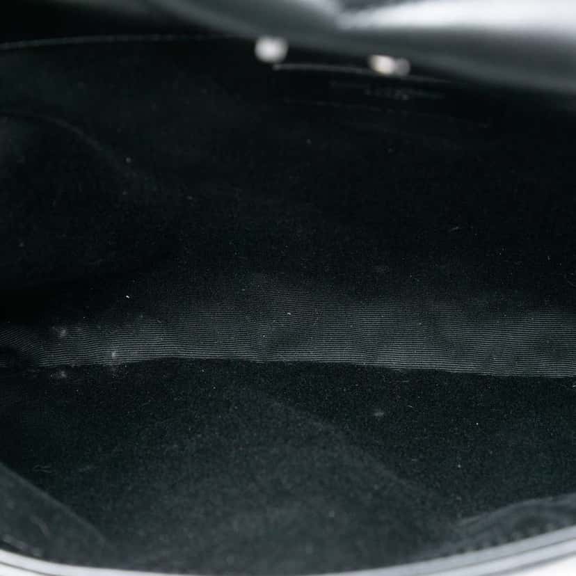 Saint Laurent Matelasse Calfskin Monogram LouLou Document Clutch Black Leather Good condition - Model View