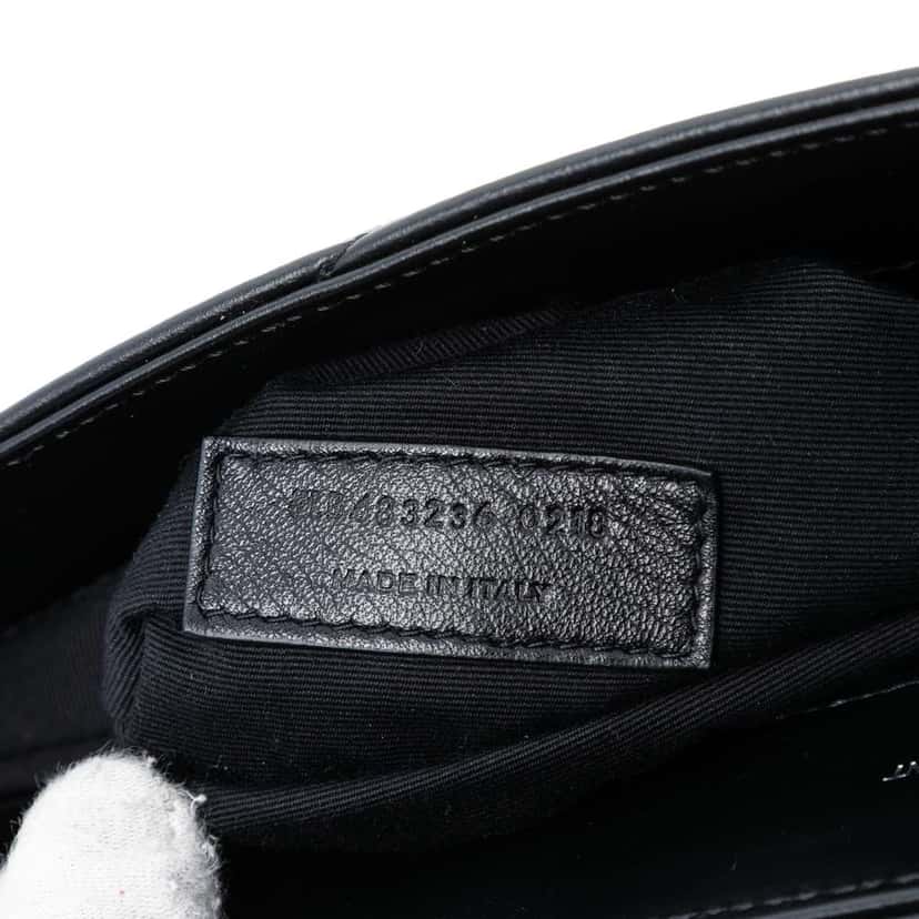 Saint Laurent Matelasse Calfskin Monogram LouLou Document Clutch Black Leather Good condition - Box View