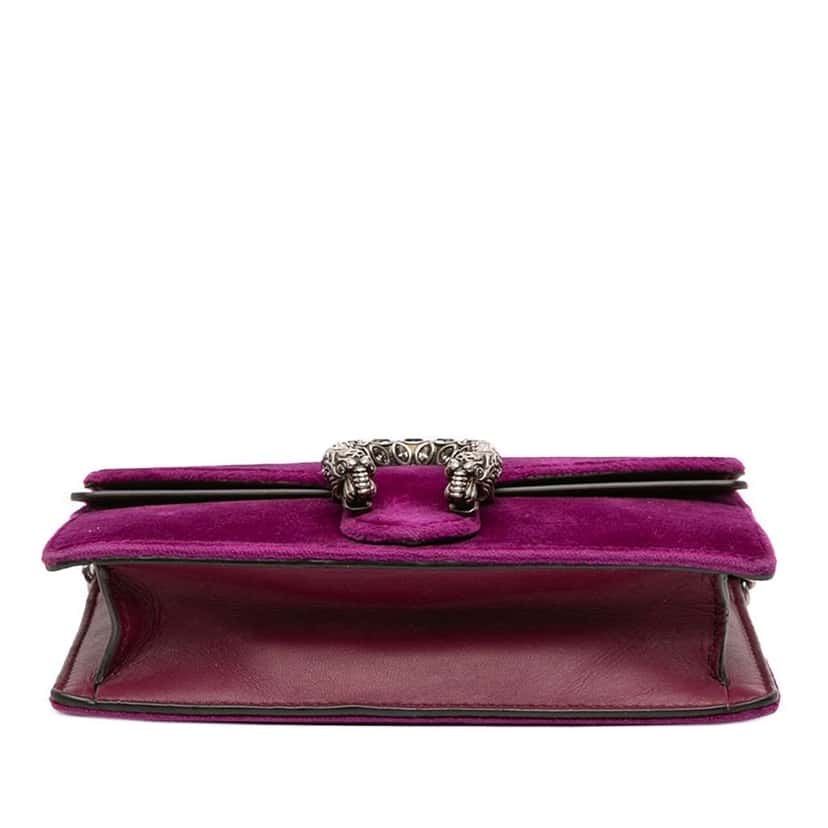 Gucci Mini Velvet Dionysus Crossbody Purple Velvet Good condition - Inside View