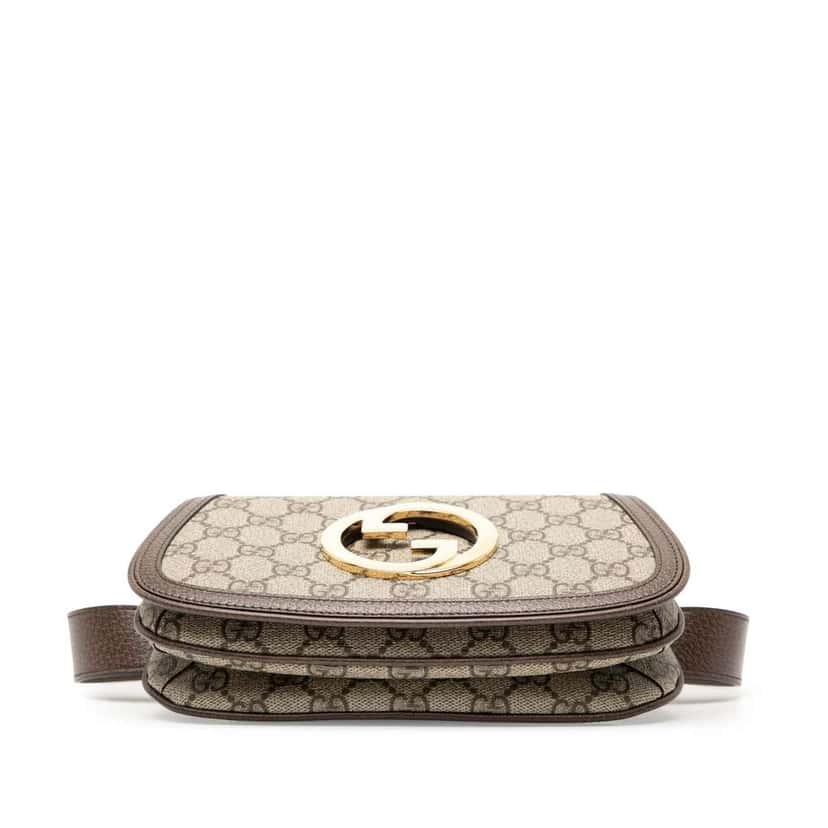 Gucci GG Supreme Blondie Belt Bag Brown Canvas Very good condition - Inside View
