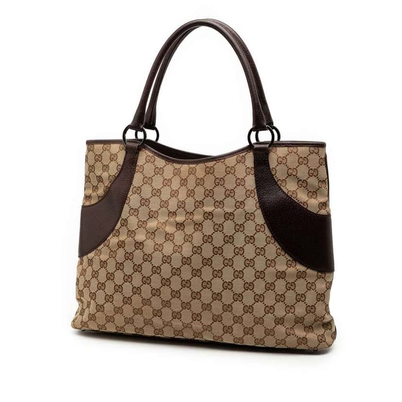 Gucci GG Canvas Tote Brown Canvas Good condition - Back View