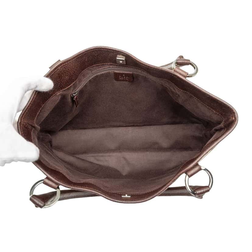 Gucci GG Canvas Tote Brown Canvas Good condition - Model View