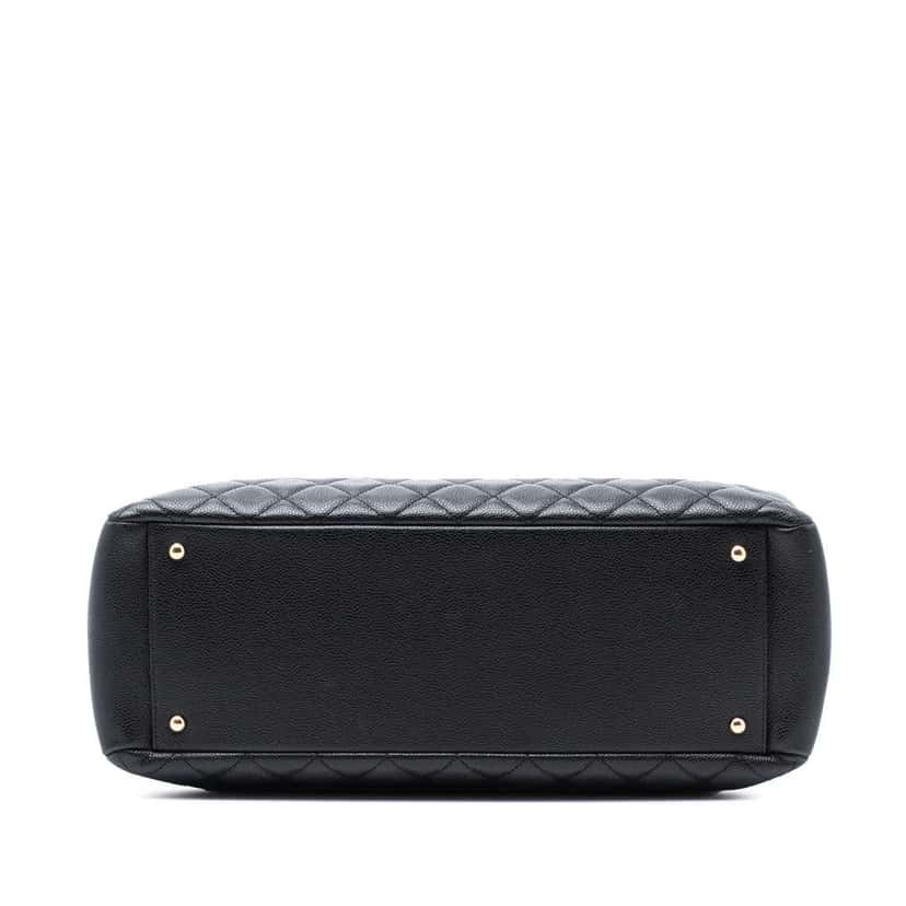 Chanel Caviar Grand Shopping Tote XL Black Leather Good condition - Inside View