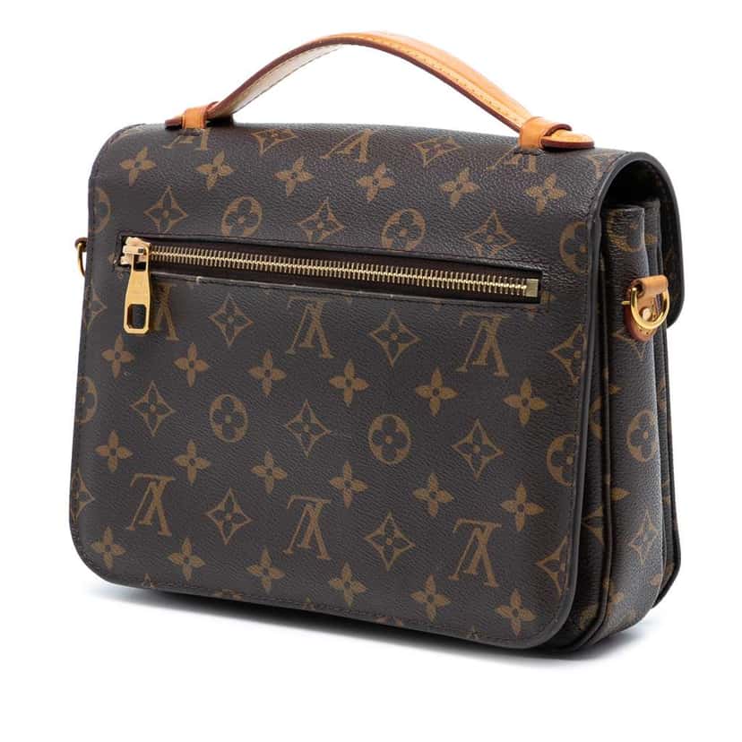 Louis Vuitton Monogram Pochette Metis Brown Good condition - Back View