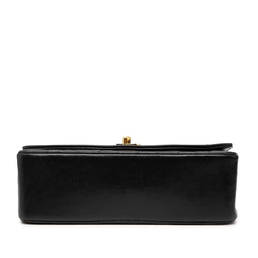 Chanel Small Lambskin Diana Flap Black Leather Good condition - Inside View