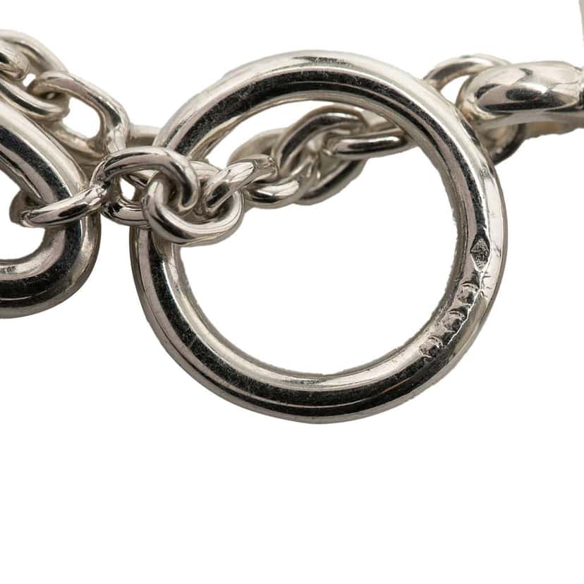 Hermès Sterling Silver Farandole Long Necklace 160 Silver Silver Good condition - Model View