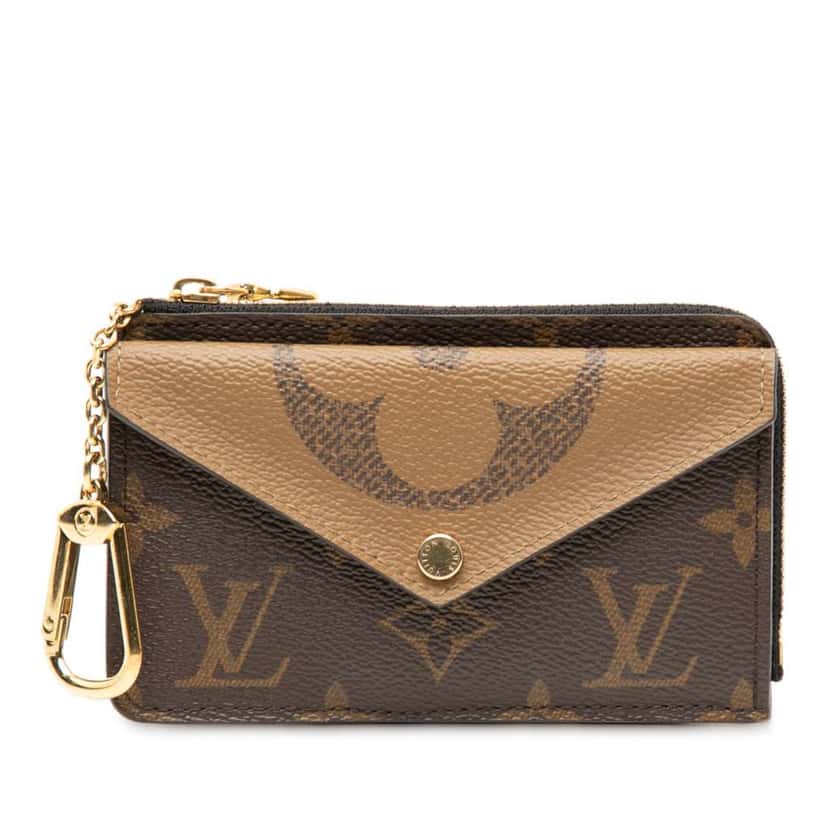 Louis Vuitton Monogram Reverse Recto Verso Card Holder Brown Good condition - Front View