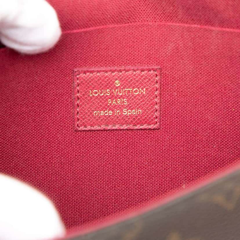Louis Vuitton Monogram Pochette Felicie Brown Good condition - Box View