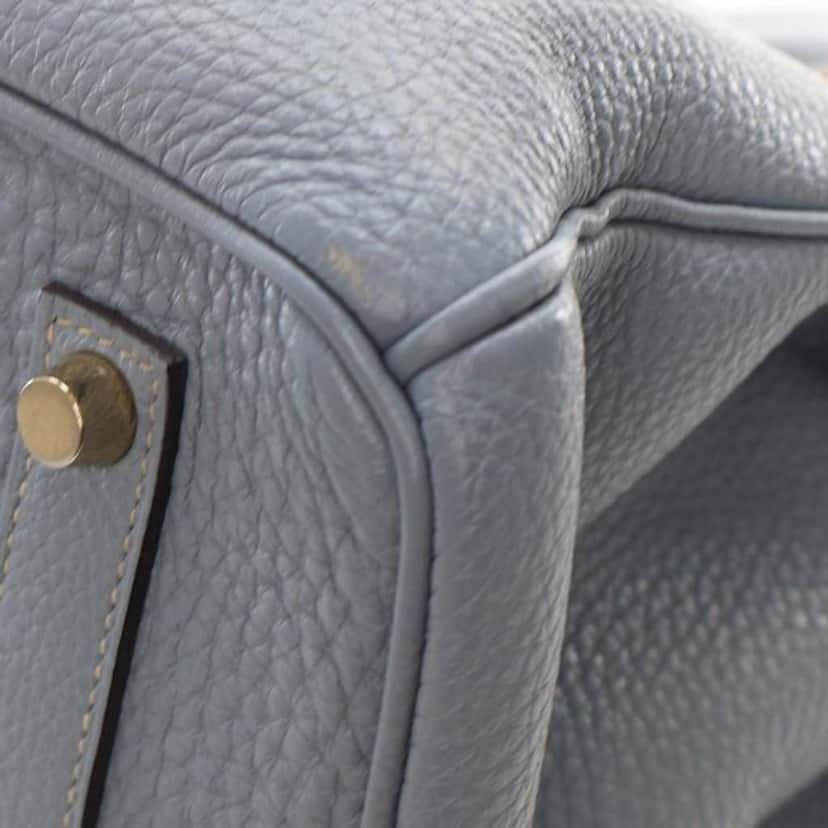 Hermès Togo Birkin Retourne 35 Blue Leather Good condition - Box View