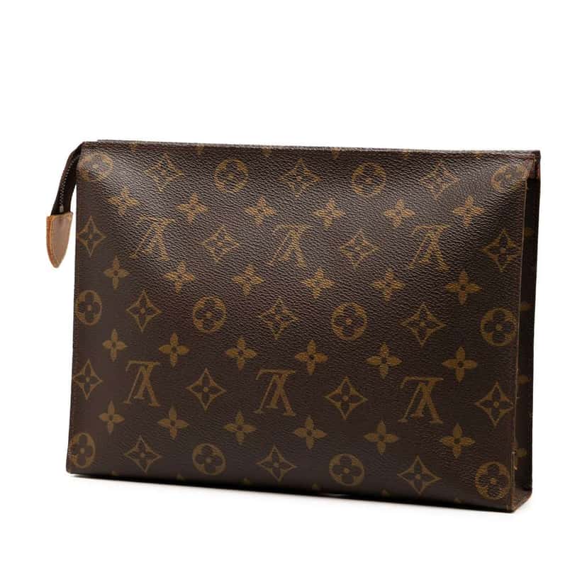 Louis Vuitton Monogram Toiletry Pouch 26 Brown Good condition - Back View