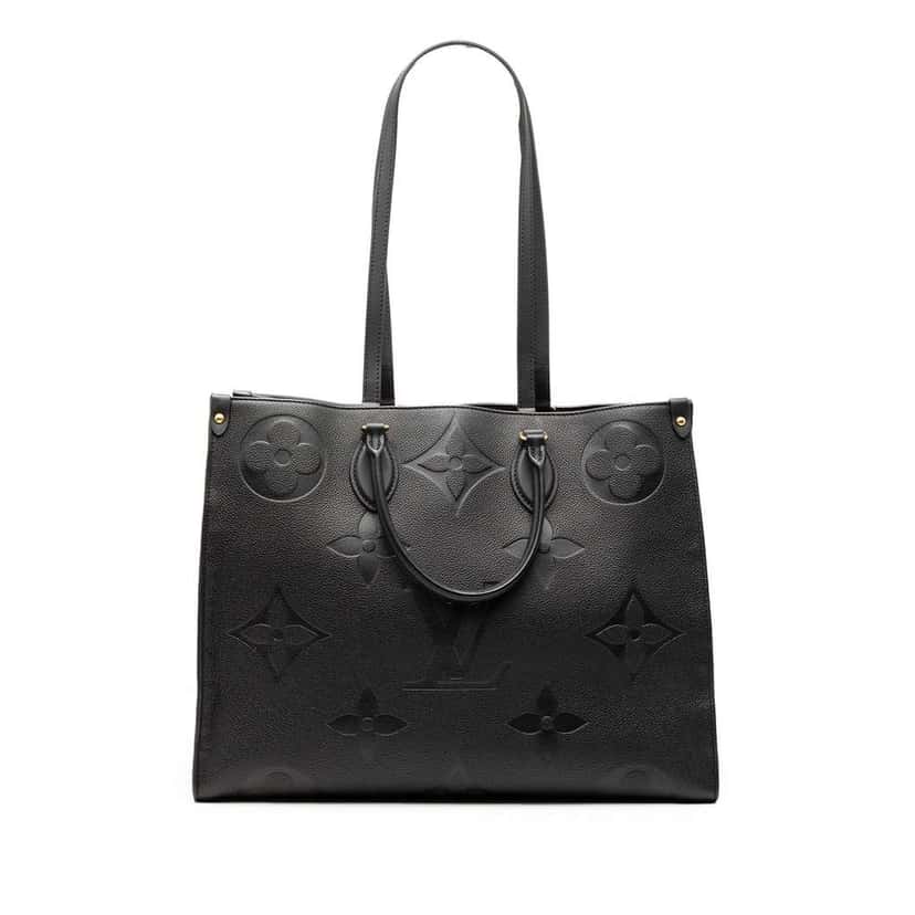 Louis Vuitton Monogram Empreinte Onthego MM Black Leather Very good condition - Front View