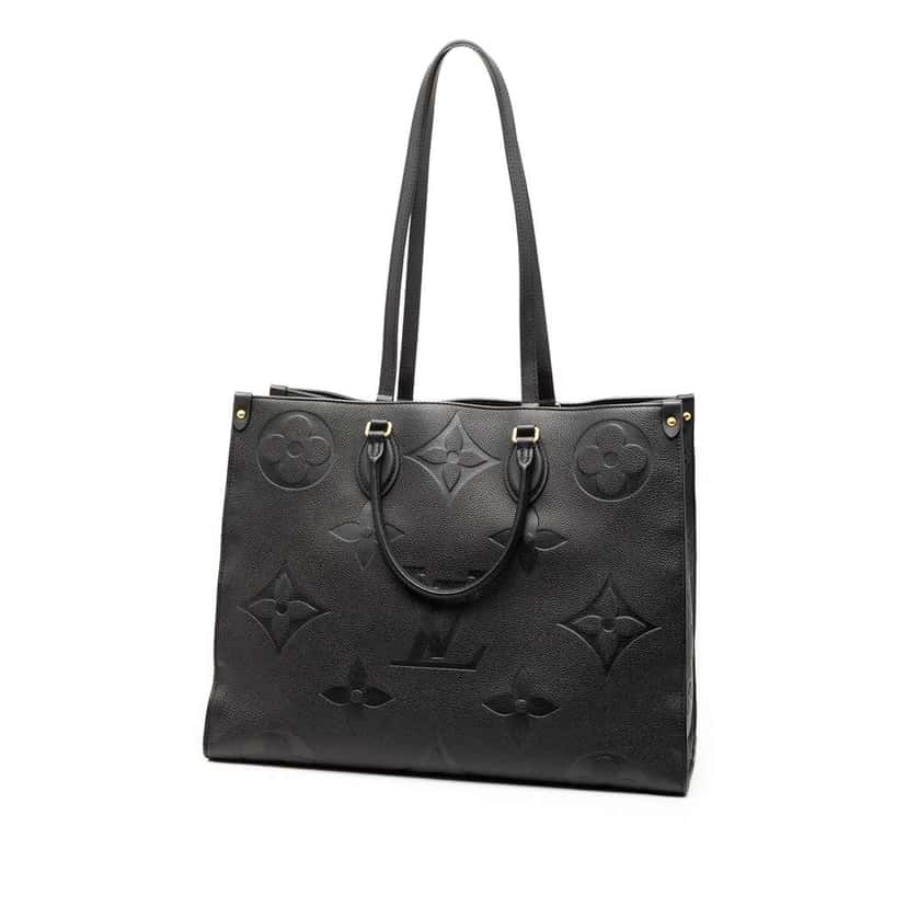 Louis Vuitton Monogram Empreinte Onthego MM Black Leather Very good condition - Back View